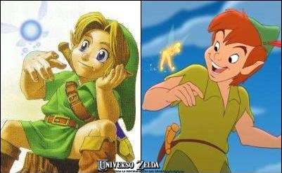 Todos los Parecidos Peter Pan y Zelda: País de Nunca Jamás y Bosque Kokiri  - Universo Zelda