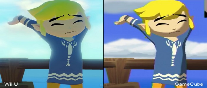 Comparación en vídeo de Zelda Wind Waker GameCube VS Wii U