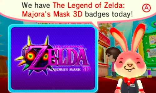 Insignias de Majora’s Mask en Nintendo Badge Arcade