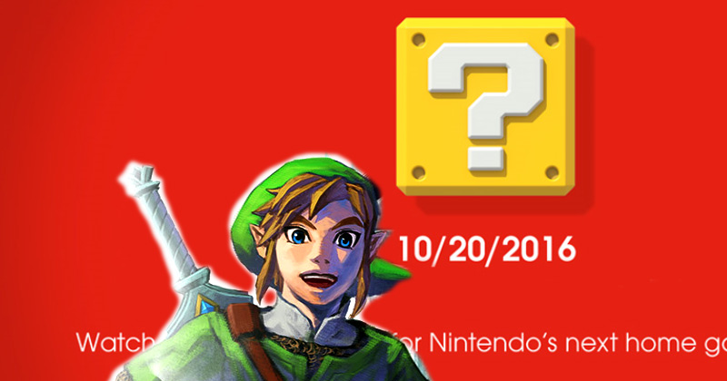 20/10/2016: Finalmente Nintendo presenta NX
