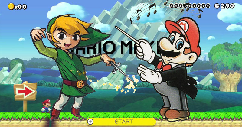 Música Zelda en Super Mario Maker