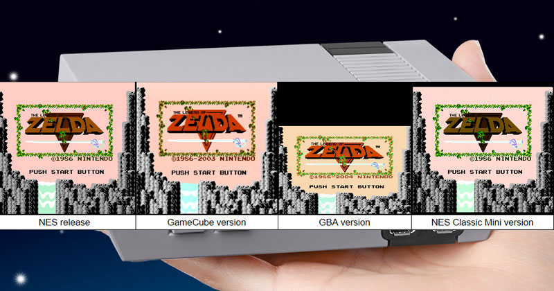 Cambios en el Zelda 1 de NES Mini
