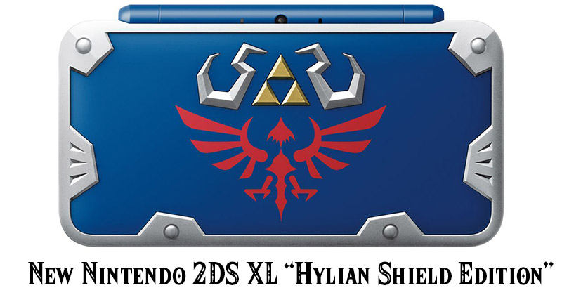 Anunciada la nueva New Nintendo 2DS XL tematizada en el Escudo Hyliano