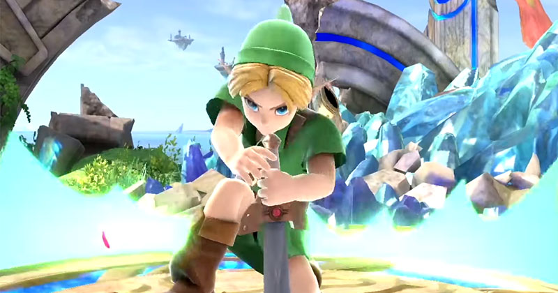 40 minutos de combates con Link niño en Super Smash Bros. Ultimate
