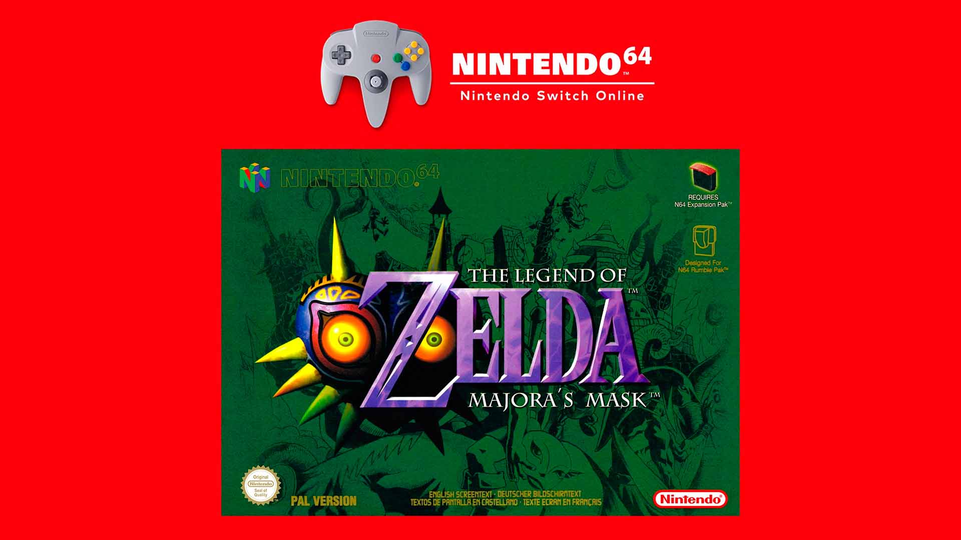 Majora’s Mask ya está disponible en Nintendo Switch Online