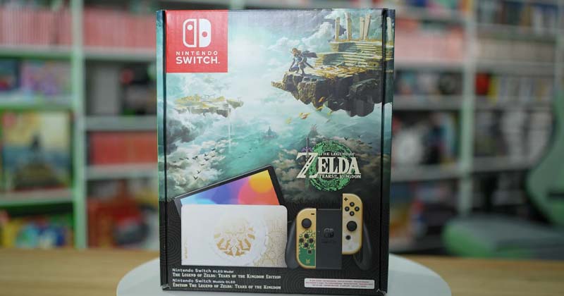 Unboxing de la edición Nintendo Switch OLED de Tears of the Kingdom