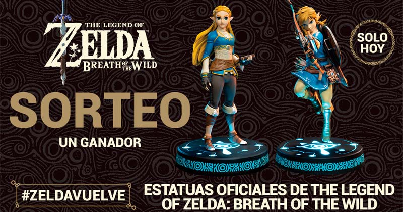 ¡SOLO HOY!: ¡Consigue dos estatuas de Breath of the Wild en el sorteo de Nintendo España!