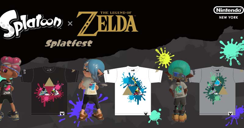 Si resides en Nueva York, ya puedes conseguir tus camisetas del festival de Splatoon ✕ The Legend of Zelda y un póster de regalo