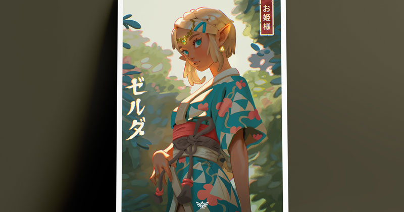 FanArt: Zelda de Tears of the Kingdom en yukata
