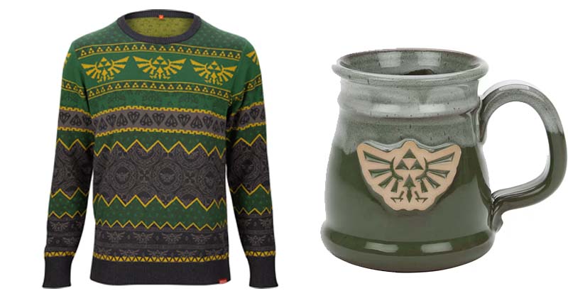 Taza y suéter de The Legend of Zelda para el frío